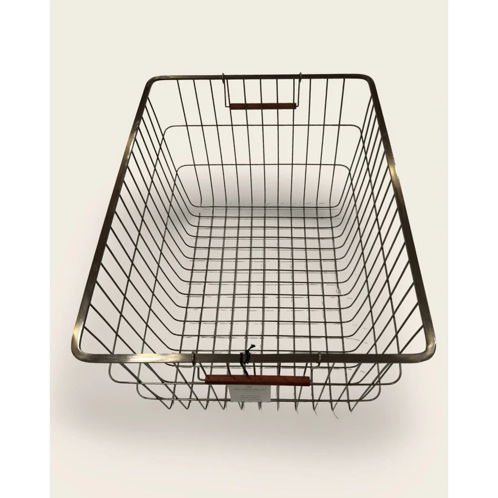 Large Rectangular Brass Wire Storage Basket - Hearth‎ & Hand Magnolia, Target